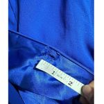 Badgley Mischka Mark & James By  Keyhole Side Tie Neck Jumpsuit Blue Sz 4 NWT Photo 8