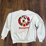 Vintage Disney Designs Mickey Mouse Disneyland Sweatshirt Size XL Made in USA White Photo 7