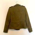 Banana Republic  Womens Coat Sz‎ S Army Green Military Style Jacket Photo 8
