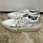 Adidas  HYPERSLEEK pointed toe white 2” platform sneaker. EUC. 8.5 Photo 3