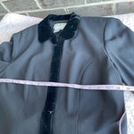 Talbots Vintage 80’s black velvet short dress jacket Photo 4