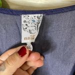 Naïf NWT Naif Blue Chambray Flutter Sleeve Wrap Dress Photo 1