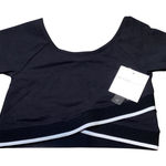Beyond Yoga Black Athleisure Cropped Top Short Sleeve Activewear Size M - NWT Photo 0