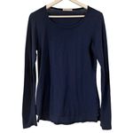 Marine layer  navy scoop neck long sleeve tshirt M Photo 1