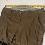 Duluth Trading Cargo Pants Brown Green Nylon Stretch Dry Fly Hiking Outdoor GORP Size 16 Photo 3