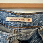 Levi's Levi’s Ribcage Straight Jeans Button Fly Womens 30 Blue Photo 3
