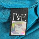 Diane Von Furstenberg  Aggie Freedom Trail Silk Knit Sheath Mini Dress Teal Black Photo 9