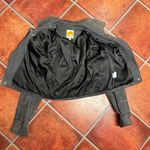 C&C California Leather Biker Epaulet Jacket Size XS Gray Photo 14