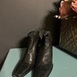 Antonio Melani Black Leather Ankle Boots Photo 2