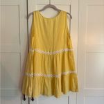 C&C California  Linen Blend Mini Dress Yellow Size Medium Photo 1