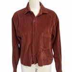 CP Shades  Rust Corduroy Button up cropped Photo 0