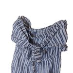 Aerie  Small Size S Blue White Pinstripe Jumpsuit Sleeveless Pockets Bow Photo 8