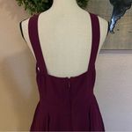 Lulus NWOT Forevermore Burgundy Skater Dress Photo 6
