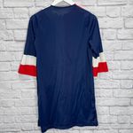 Vintage Pinehurst Short Nylon Robe Size M Red White Blue 70s 3/4 Sleeve Size M Photo 4