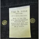 Rag and Bone  Black Velvet Skinny Stretch Jeans Zipper Size 24 Photo 6