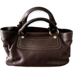 CELINE Boogie Leather Tote Bag, Brown Photo 0
