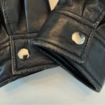wilson's leather Wilsons Black Leather Jacket Medium Tie Waist Full Zip Front Thinsulate Liner Photo 8