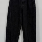 Old Navy  Extra High Rise Black Balloon Jeans Size 4 Tall Distress Photo 0