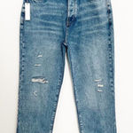 Betro Simone NWT Denim Button Fly High Rise Distressed Jeans Blue Casual New 29 Photo 0