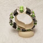 Green, Gray, & White Magnetic Bracelet Green Photo 1