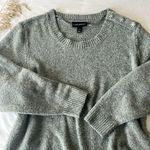 Lane Bryant  Rhinestone Button Gray Sweater Photo 0