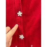 Vintage Christmas sweater, fleece, button Photo 2