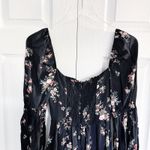 Reformation  Mica Dress in Evita Black Floral Photo 8