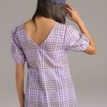 Anthropologie NWT MARE MARE Marsha Plaid Puff Sleeved V-Neck Tunic Blouse Sz Sml Photo 8