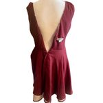 Elle Sasson Maroon Abstract Print V Photo 5