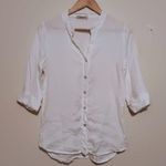 lungo l'arno Lungo L’arno Linen Button Front Blouse-Medium-3/4 Sleeve-Hi Low Hem-Old Money Photo 0
