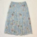 Ralph Lauren Vintage Floral Tiered Midi Skirt Photo 0