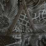 Lululemon  Wunder Under Crop 21” Leggings Size 10 Nouveau Mach Blue Black Floral Photo 8