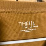 Time And Tru Brown Give Thanks Long Sleeve Thermal Tee Size Large Tan Photo 3