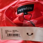 Retrofête Retrofete Sabrina Dress in Coral Size Large Halter Open Back NWT Sleeveless Maxi Photo 10