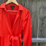 House Of Harlow 1960 X Revolve Vibrant orange Stain Wrap Dress Size XS Photo 4