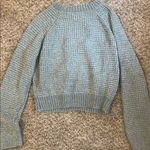 Altar'd State Gray Crew Neck Sweater Textured Knit Photo 4