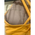 Lululemon  high energy high neck  Bra Top mango Size 8 Cross Back Zip Front Photo 4