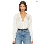 Frame  Gillian Blouse Off White Size Medium New with‎ Tags Photo 1