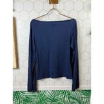 Abercrombie & Fitch  Y2K Navy Babydoll V-Neck Top - Size - Large Photo 1
