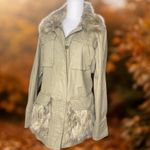 Anthropologie  Utility Jacket Fur-trimmed Parka Jacket Moss Green
Size XXS Photo 1