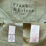 Frank & Eileen  Rory Linen Maxi Shirt Dress Olive Green Long Sleeve Small EUC Photo 5