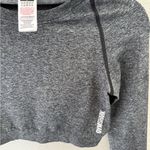 Gymshark  ADAPT MARL SEAMLESS LONG SLEEVE CROP TOP Size L Athletic Photo 3