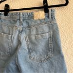 ZARA  Women’s Light Wash‎ Denim Distressed Jean Shorts Size 8 Photo 9