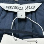 Veronica Beard NWT  Zee‎ Linen Dress Size 2 Navy Blue Marine Tiered Mini Resort Photo 7