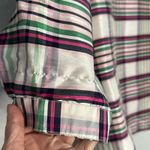 Crown & Ivy NEW Plaid Holiday Top 3/4 Sleeve Blouse Christmas Lined Preppy 4X Photo 5