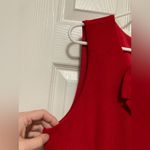 Karl Lagerfeld  Red with Bow Accent Sleeveless Sheath Dress Photo 4