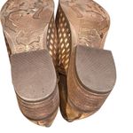 Musse & Cloud  Anthro Tan Netflix Perforated Leather Bootie Size 7 Festival Boho Photo 9