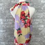 Dee Elly Satin Floral Halter Skirt Set - Red and Purple Photo 6