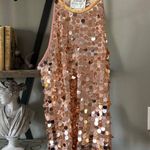 Forte Forte Sequin Embellished Top Rose Gold PINK Womens Size 3 US 8 Photo 1