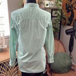 Frank & Eileen  Frank Green Cotton Micro Check Button Up Long Sleeve Shirt Photo 1